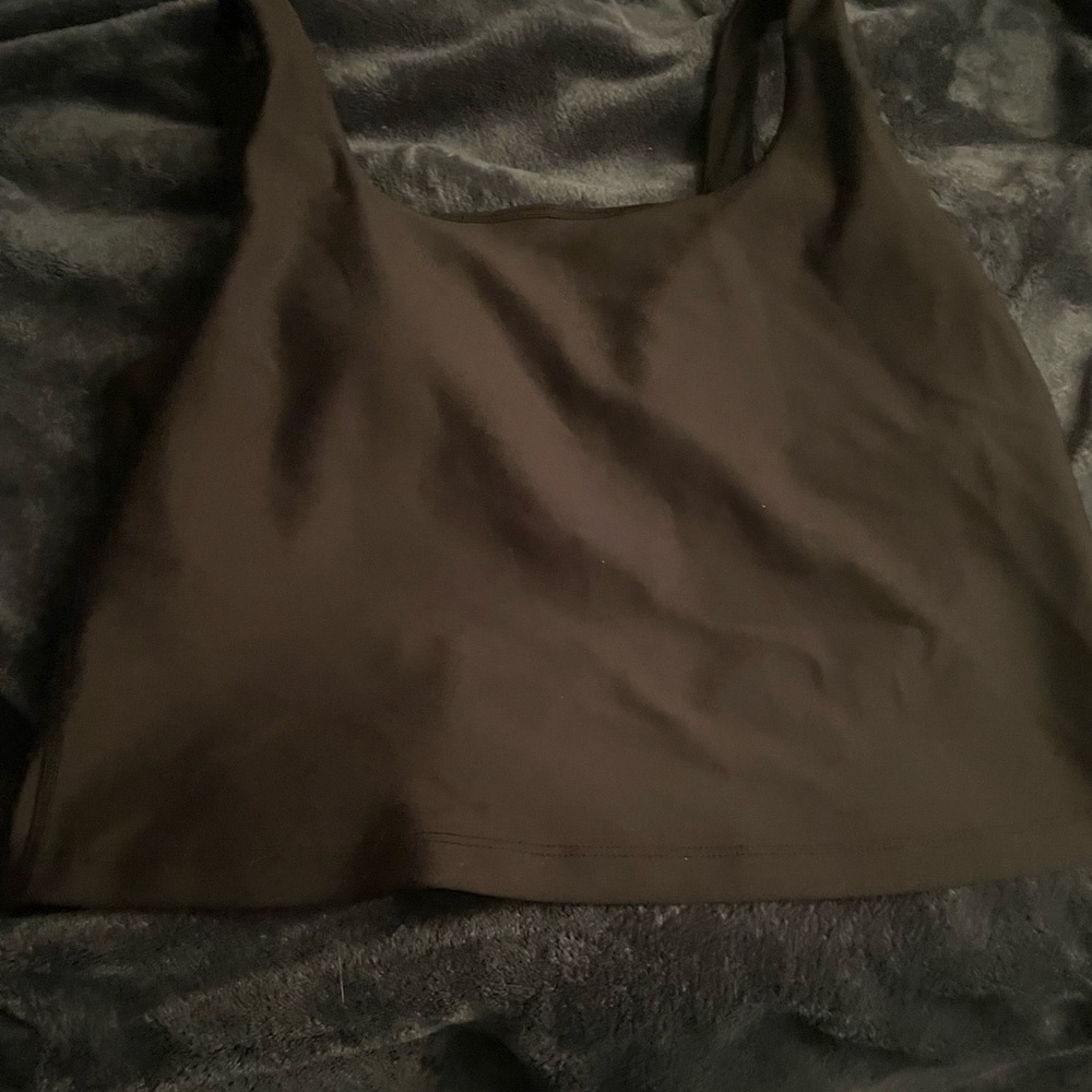 Avia Gray Sleeveless Fitted Crop Tank Top